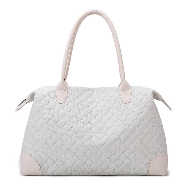 Large Oxford Travel Bag Beige One Size