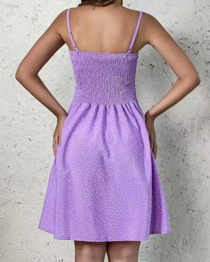 Full Size Smocked Square Neck Cami Dress Plus Size 