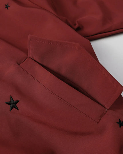 Men's Star Zip Up Hooded Jacket