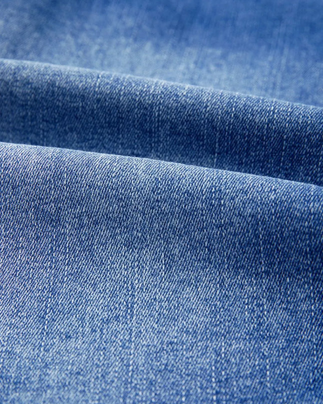 Wrapped Crossed Waist Denim Mini Skirt 