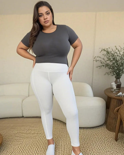 Wide Waistband Sports Leggings 