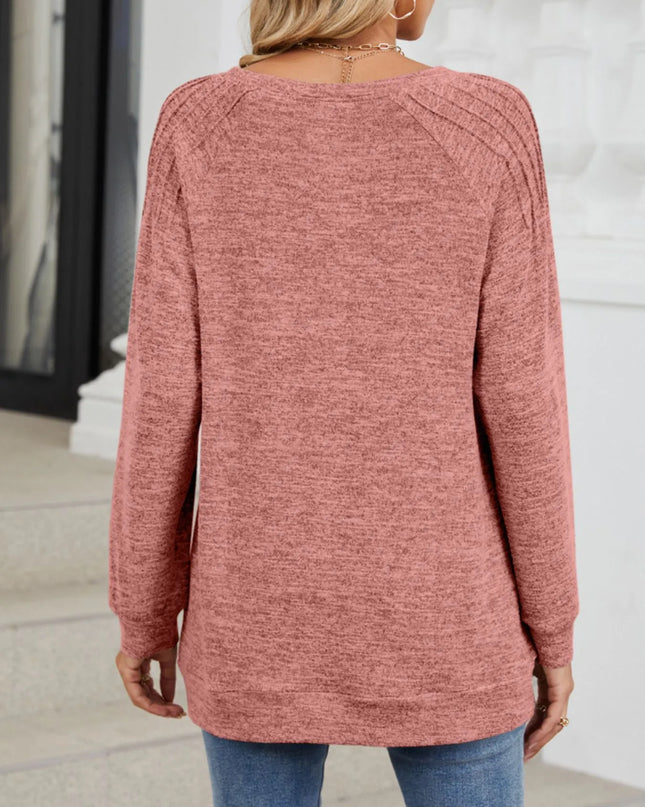 Round Neck Long Sleeve T-Shirt