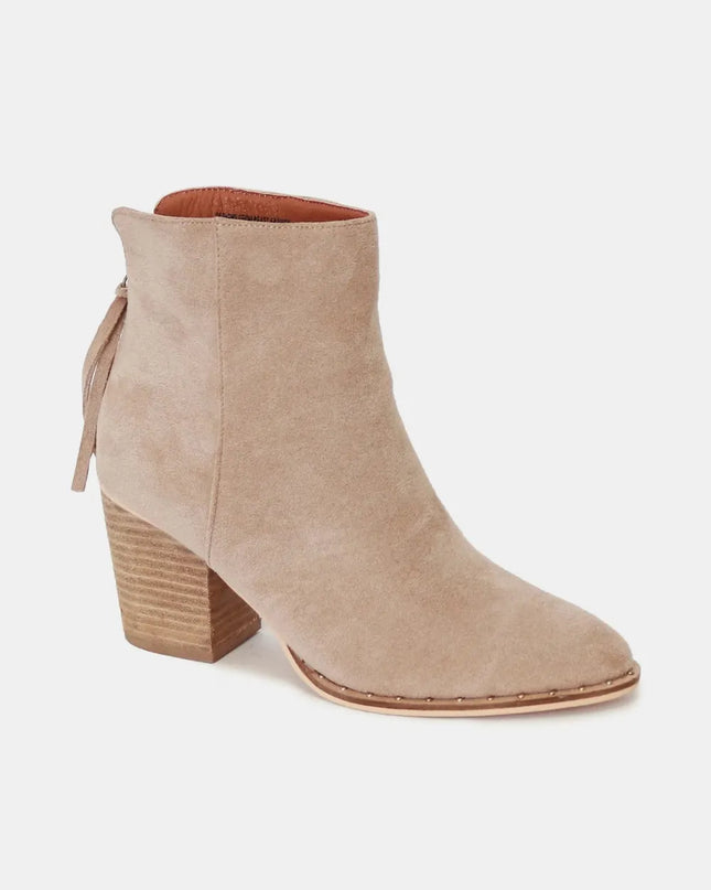 Beast Fashion Suede Point Toe Ankle Booties