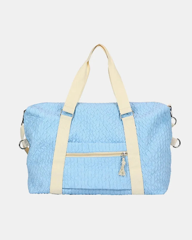 Textured Nylon Travel Bag