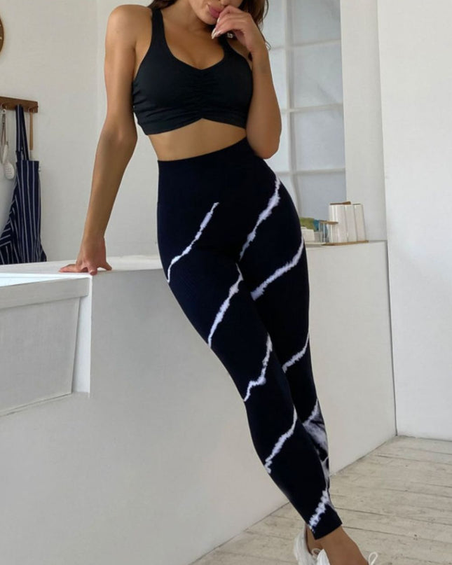Slim Fit High Waist Long Active Pants