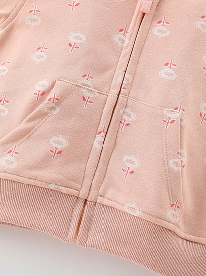 Children's Zip Up Long Sleeve Hooded Outerwear