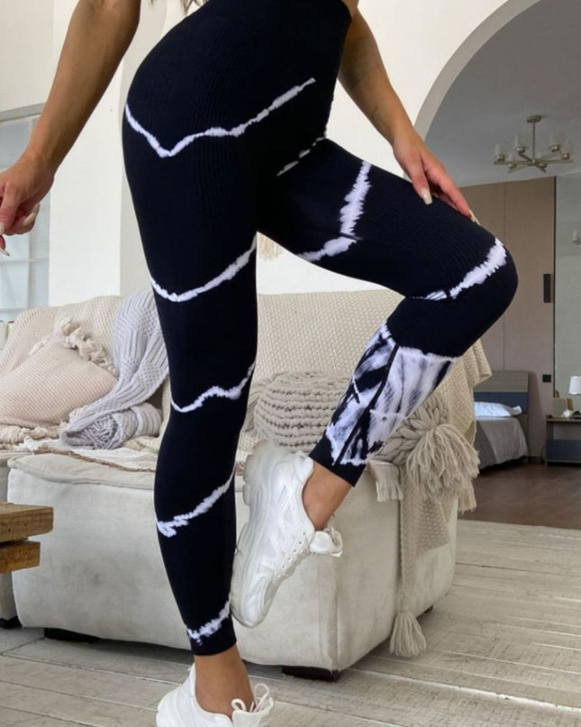 Slim Fit High Waist Long Active Pants