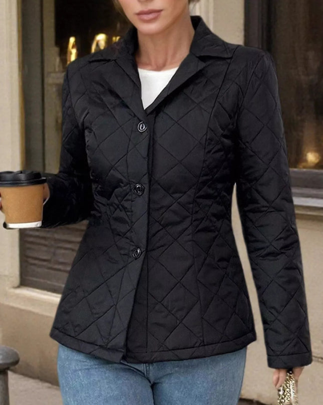 Quilted Button Up Outerwear