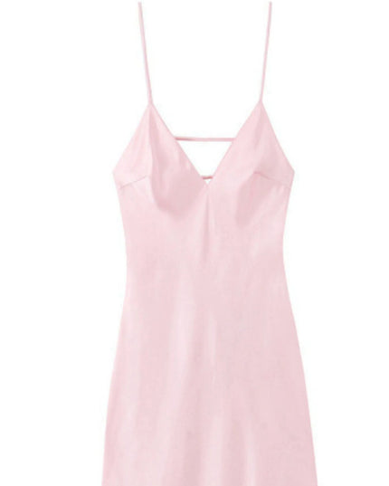 Satin V-Neck Cami Dress