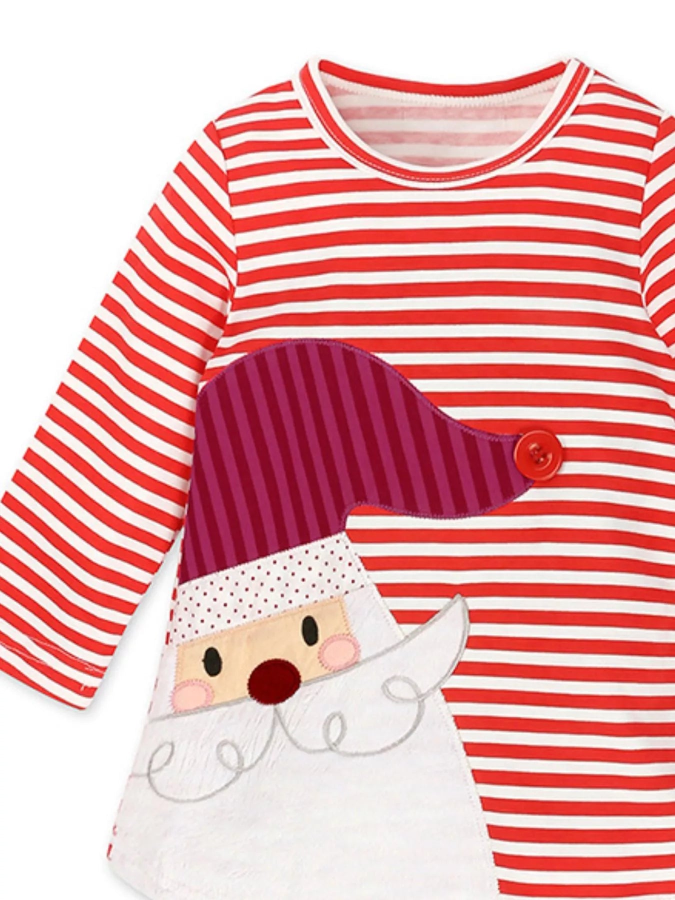 Children's Striped Long Sleeve Dress