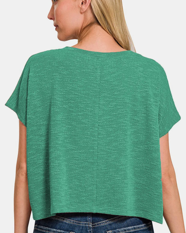 Zenana V-Neck Short Sleeve T-Shirt