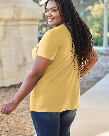 Basic Bae Bamboo Full Size V-Neck Short Sleeve T-Shirt