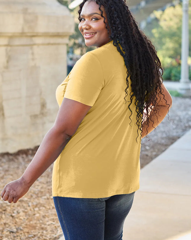 Basic Bae Bamboo Full Size V-Neck Short Sleeve T-Shirt