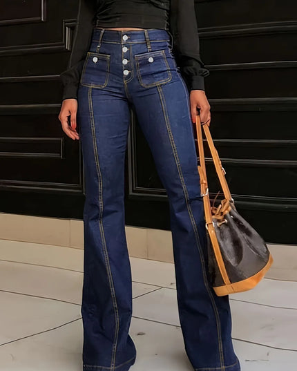 Flare Jeans with Pockets 