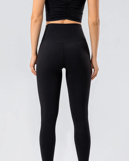 High Waist Wide Waistband Active Leggings 