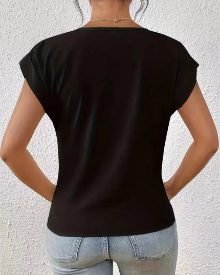 V-Neck Twist Front Top 