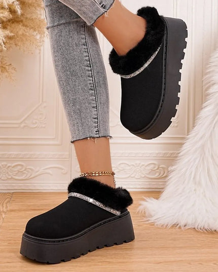 Round Toe Platform Boots