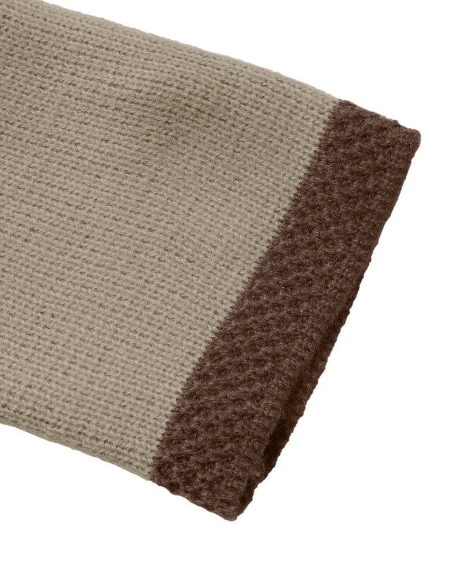 Button-Front Cardigan with Contrast Trim