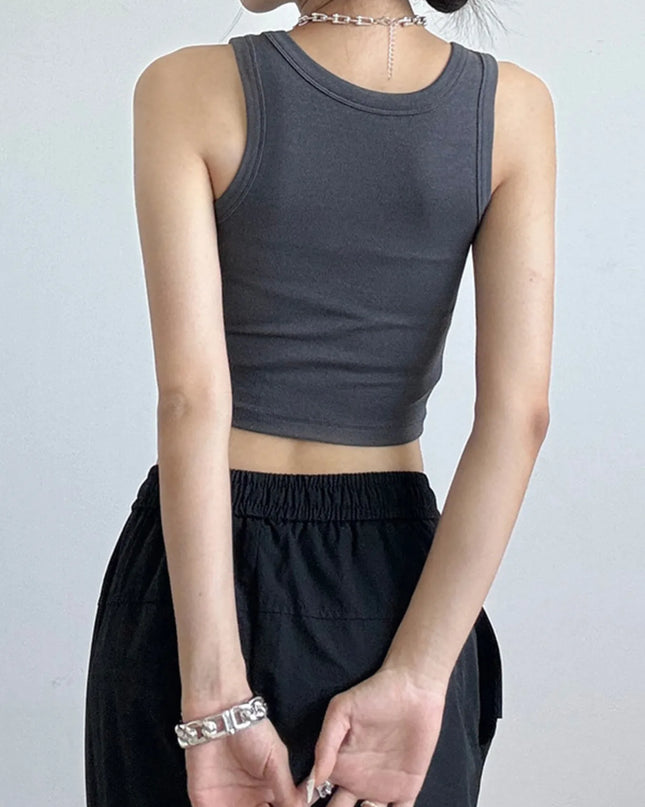 Ribbed Crop Tank Top