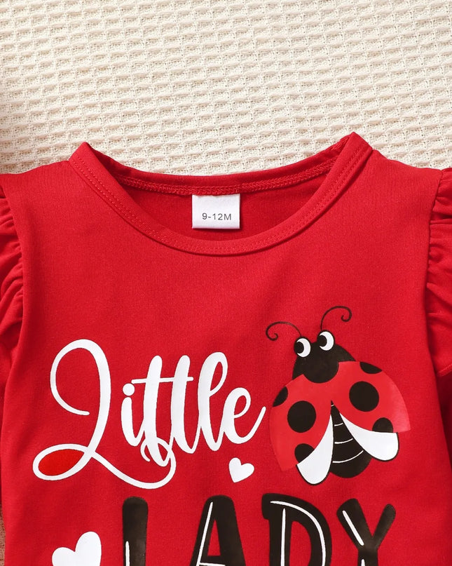 Children's Cartoon Top and Pants Set