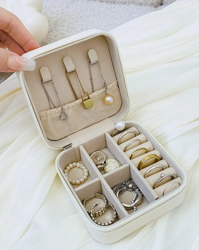 PU Leather Square Jewelry Box