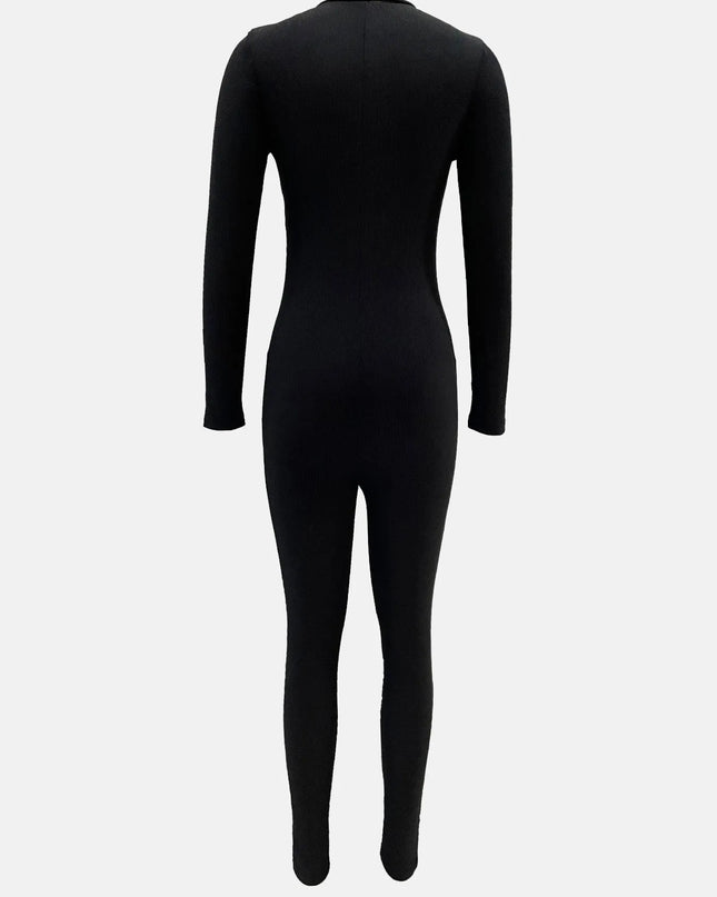 Long Sleeve Bodycon Jumpsuit