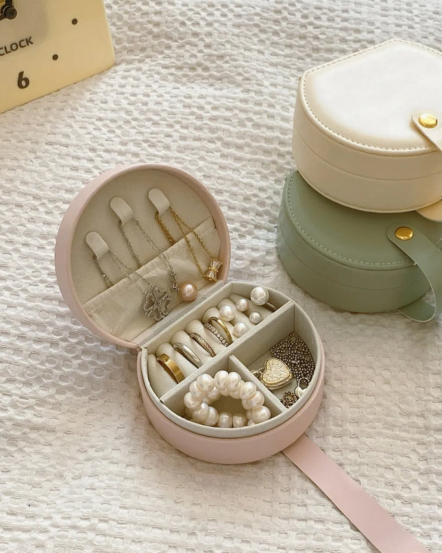 PU Leather Travel Jewelry Box