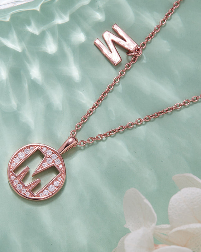 Adored Moissanite K to T Pendant Necklace