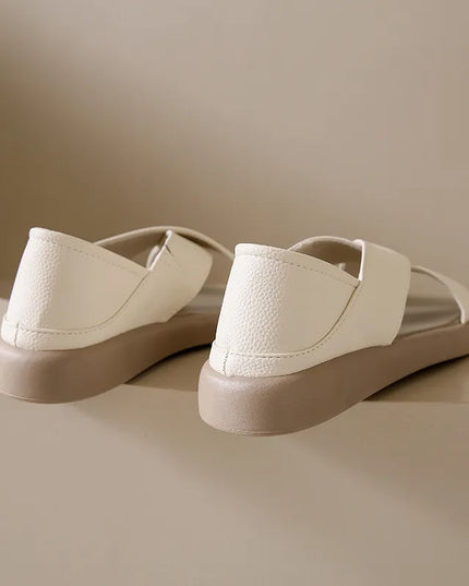 Crossover Platform Comfort Sandals