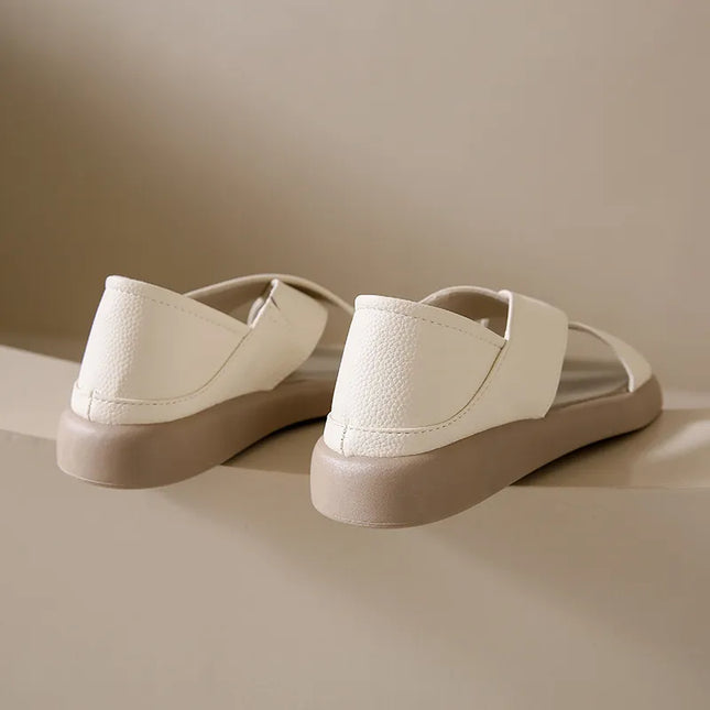 Crossover Platform Comfort Sandals