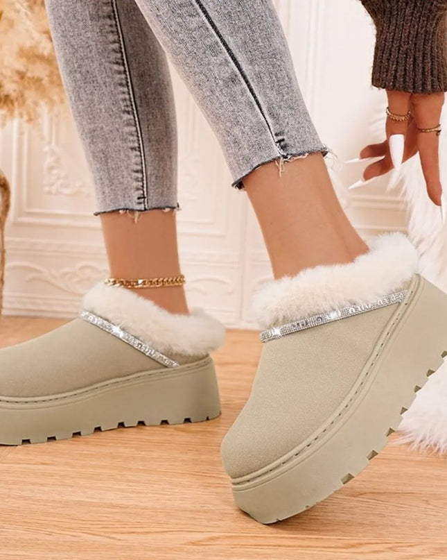 Round Toe Platform Boots
