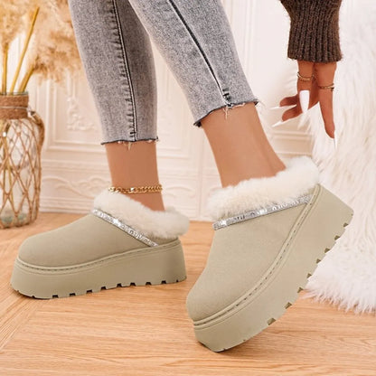 Round Toe Platform Boots