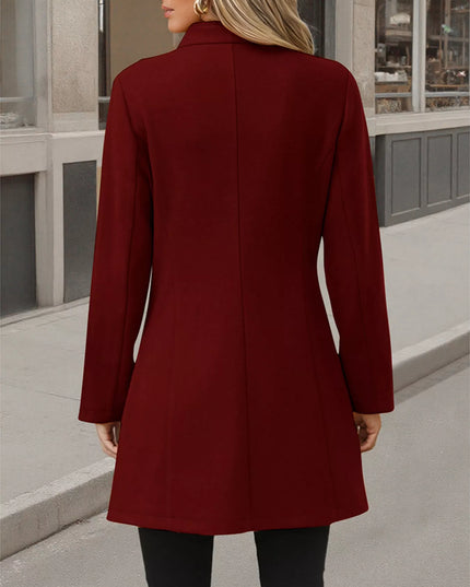 Button Up Long Sleeve Coat