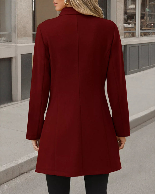 Button Up Long Sleeve Coat