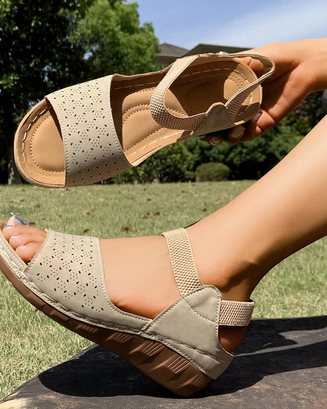 Open Toe Wedge Sandals