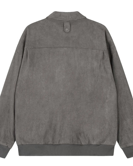 Men's Collared Neck Long Sleeve Jacket