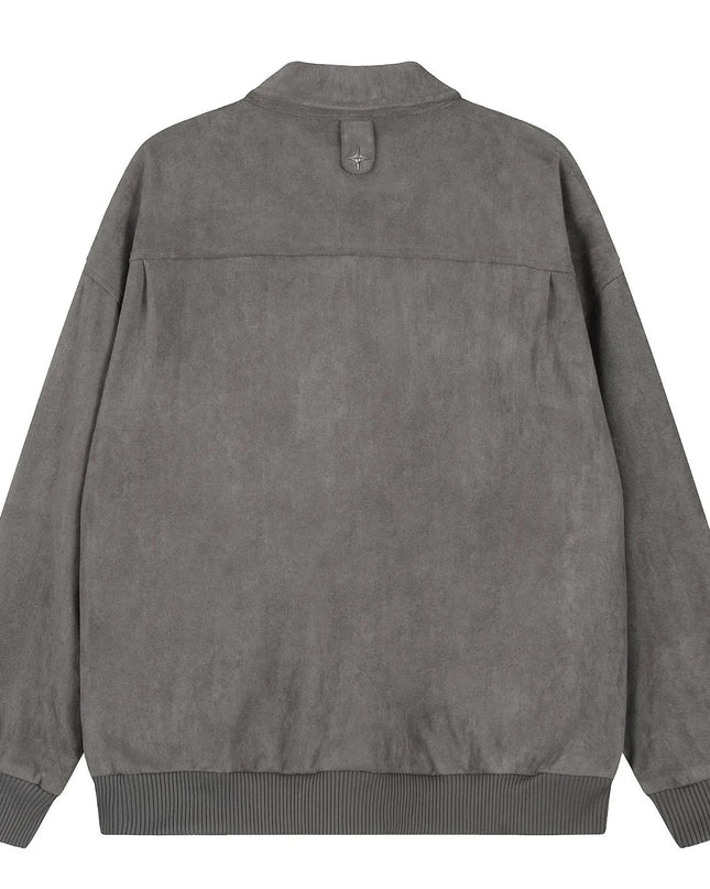 Men's Collared Neck Long Sleeve Jacket