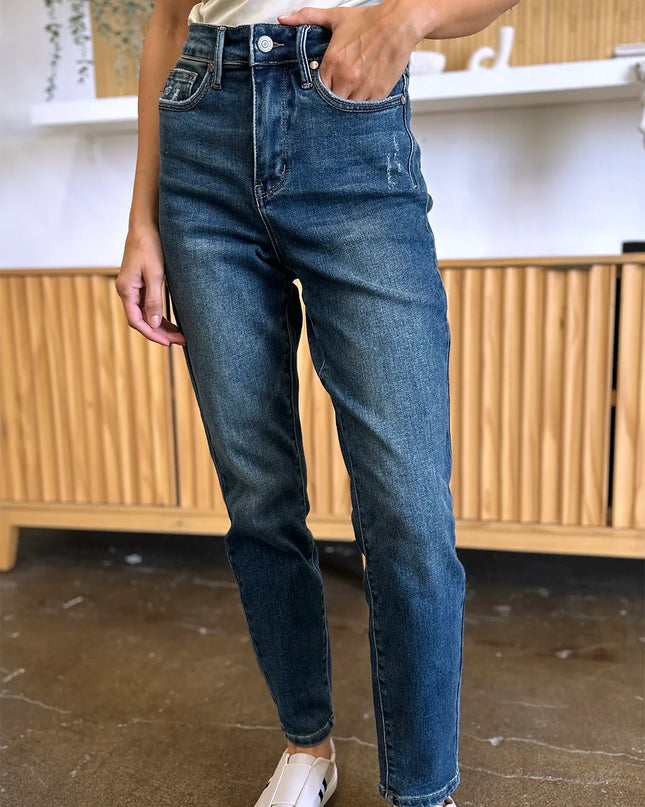 Judy Blue Full Size Tummy Control High Waist Slim Jeans
