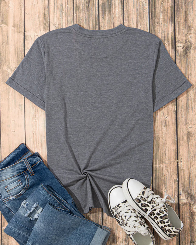 Sequin Bow Short Sleeve Tee