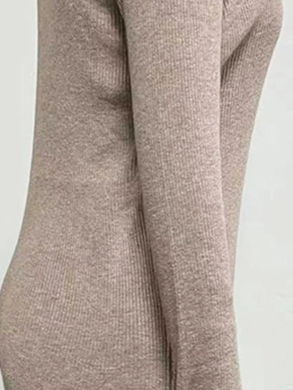 Button Front Long Sleeve Sweater Dress