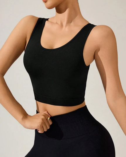 Crisscross Cropped Active Tank