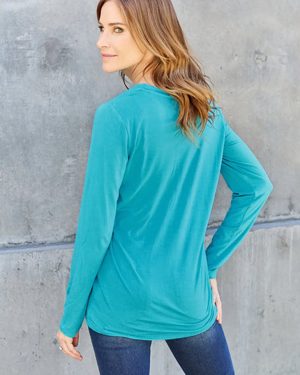 Basic Bae Full Size Round Neck Long Sleeve Top