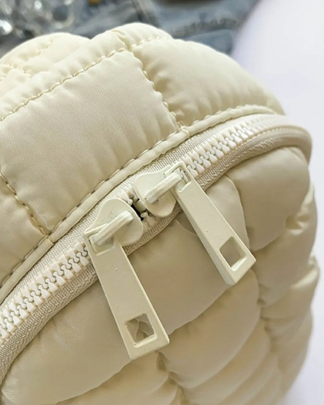 Quilted Nylon Crossbody Bag