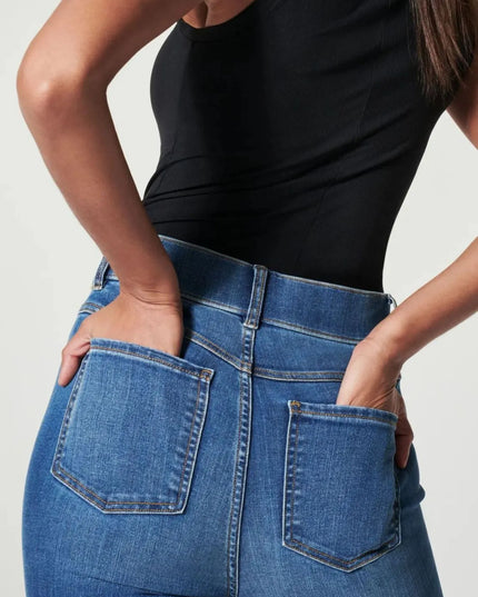 Full Size High-Waisted Flare Jeans Plus Size