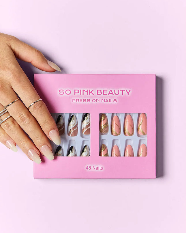 SO PINK BEAUTY Press On Nails 2 Packs 