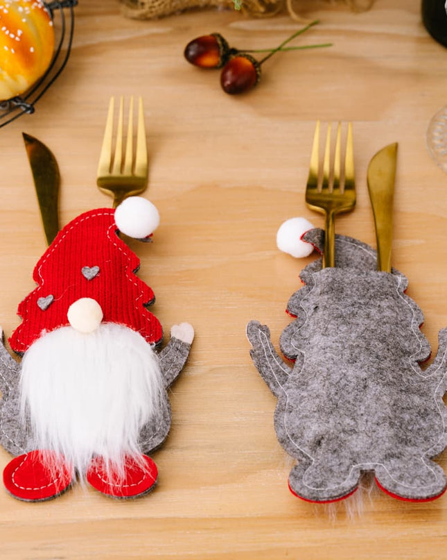 3-Piece Faceless Gnome Cutlery Holders