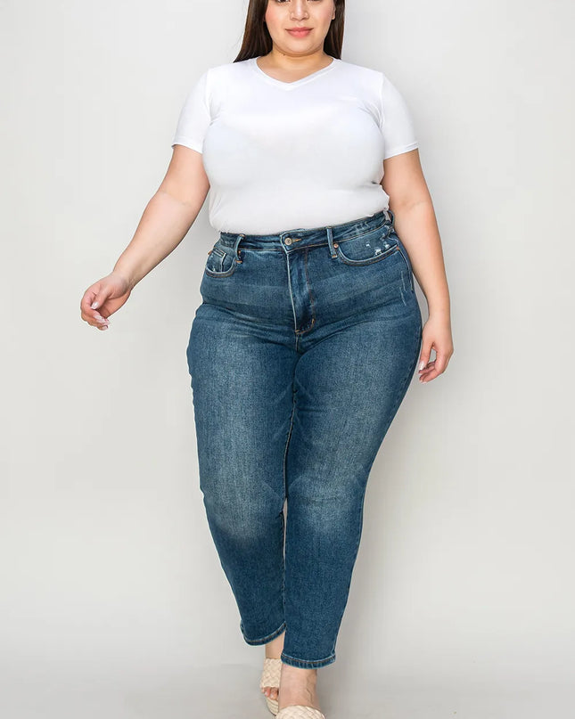 Judy Blue Full Size Tummy Control High Waist Slim Jeans