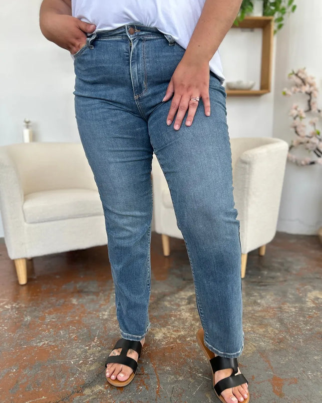 Judy Blue Full Size High Waist Straight Jeans