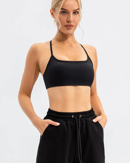 Crisscross Spaghetti Strap Active Cami 