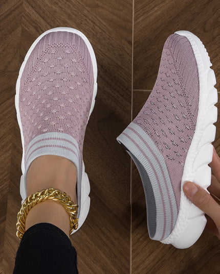 Breathable Mesh Slip-On Sneakers 